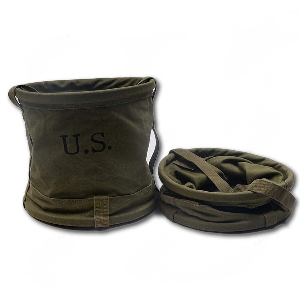 【送料無料】WW2 米軍 折りたたみ 耐水 コットンバケツ アメリカ US アーミー アメリカ軍 兵士 軍事 ミリタリー レプリカ 複製 新品 拍卖