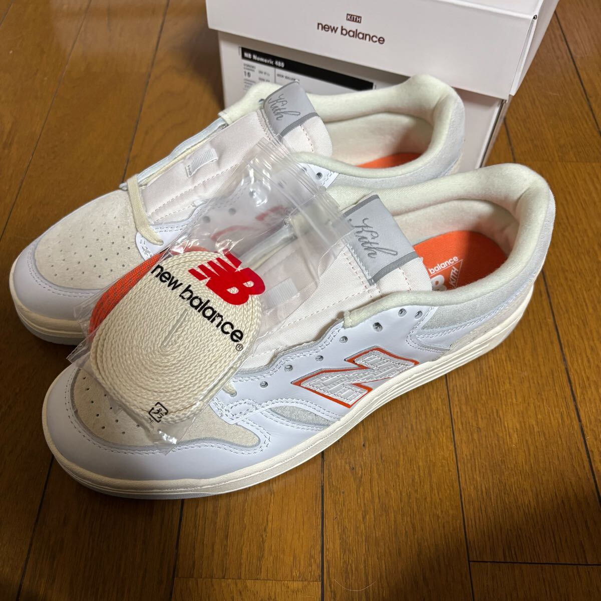 KITH × New Balance Numeric 480 Madison Square Garden White Orange 28.0cm US10 キス ニューバランス マディソンスクエアガーデン拍卖