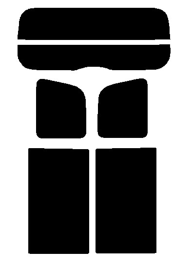 スーパーブラック 5% 2層構造フィルム エブリィ バン ハイルーフ DA17V カット済みカーフィルム リヤーセット 拍卖