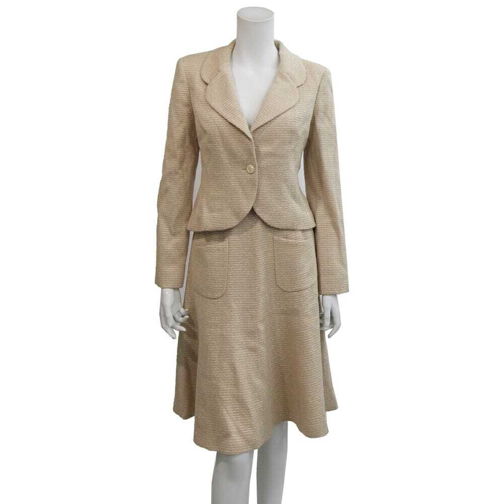 シャネル レディース セットアップ P18870 ベージュ サイズ38 02C 2002年モデル 中古 スーツ ジャケット拍卖