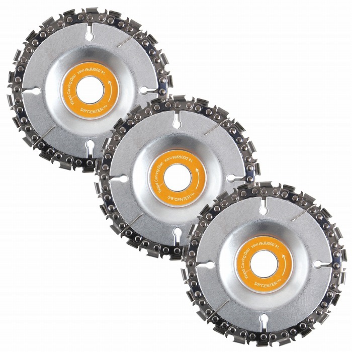 『3枚』100mm ディスク グラインダー チェンソー 替刃 木材 丸太 プラスチック 切断 研削 工具 カッター 刃 替え刃 穴径 16mm拍卖