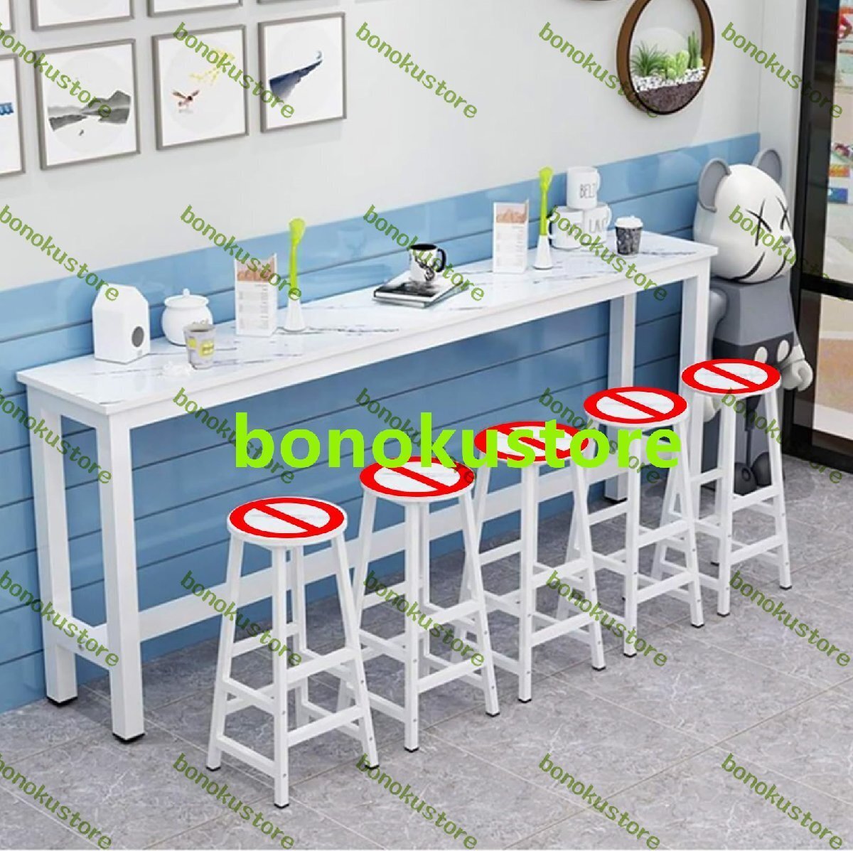 ハイテーブル ウォールバーテーブルバーカウンター ダイニングテーブルウンター スリム バーカウンター 160x40x100cm 無垢材素材拍卖