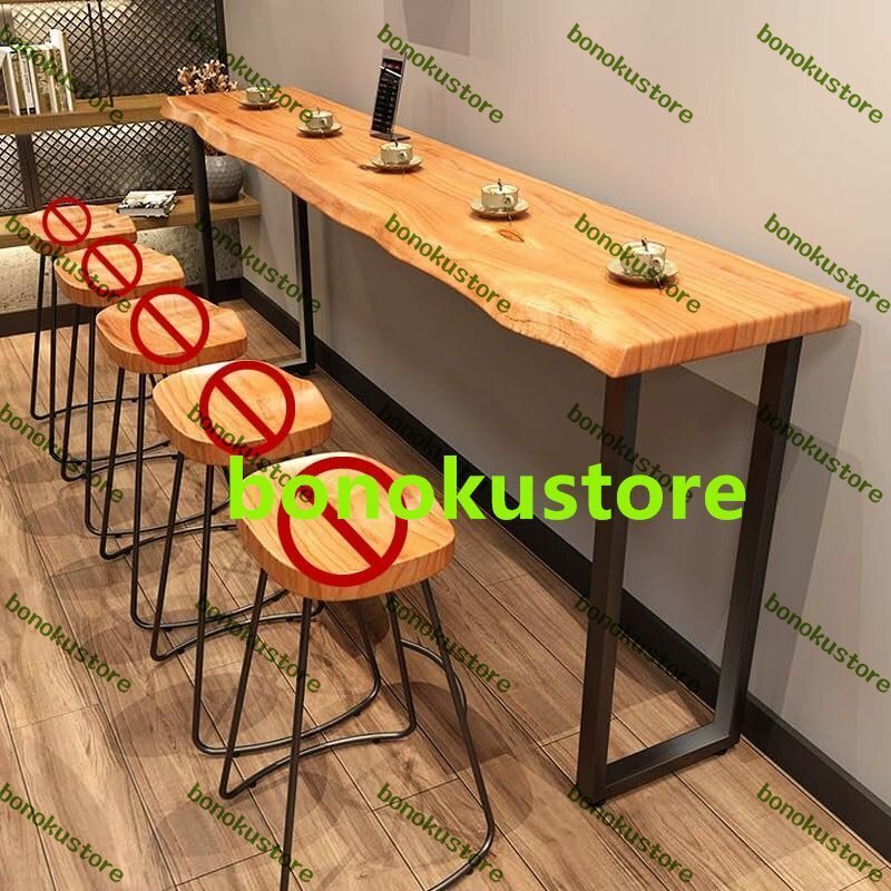 カウンターテーブル ハイテーブル バーカウンターテーブル おしゃれ 木製 ダイニングテーブル スツールは含まれていません 120x45x105cm拍卖