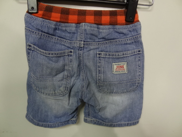 送料無料 ジャンクストアJUNK STOREブリーズBREEZE F.O.インターナショナル製 子供服キッズベビー男&女の子薄いデニムショートパンツ 90拍卖
