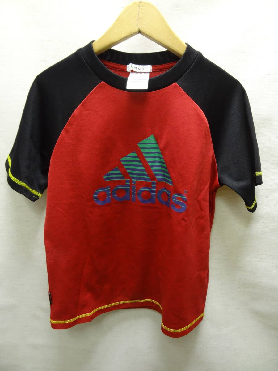 全国送料無料 アディダス adidas 子供服キッズ男の子 サッカー等スポーツ BIGロゴ ポリエステル100% 半袖ゲームTシャツ 140拍卖