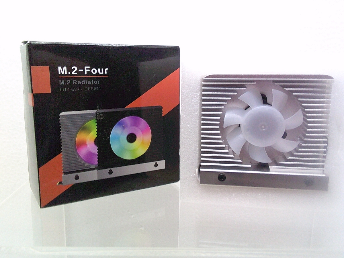 ヒートシンク アルミニウム ARGB SSD カラー M.2 2280 SSD ハードディスク用(シルバー) (未使用品×1台)拍卖