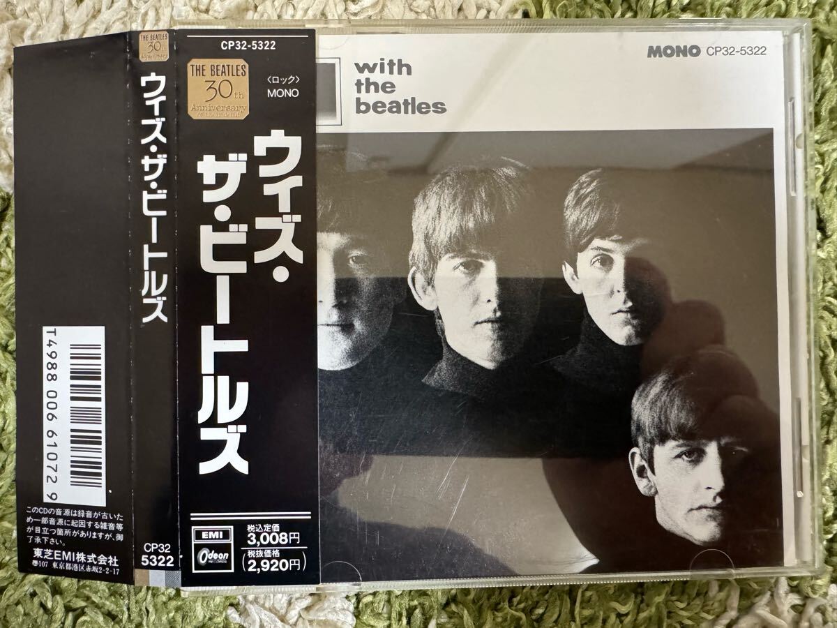 THE BEATLES/WITH THE BEATLES 国内盤 旧規格 帯付!黒帯 CP32-5322 ザ・ビートルズ/ウィズ・ザ・ビートルズ 国内盤 旧規格 帯付!3008円盤拍卖