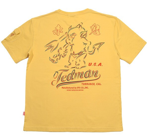 テッドマン/Tシャツ/カスタード/M/TDSS-565/エフ商会/カミナリモータース拍卖