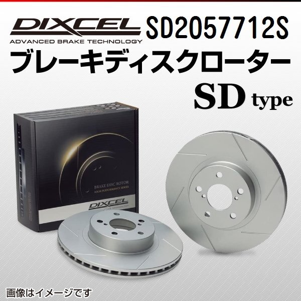 テスラ DIXCEL ディクセル ブレーキローター SDタイプ リア SD2057712S 送料無料拍卖
