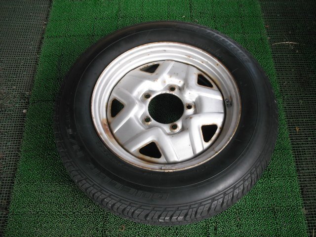 『B255』JB23W,K6A,ジムニー,JIMNY,FIS ワールドカップ LTD,BS DUELER 175/80R16 スペアタイヤ 純正 スチール ホイール 1本,16×5J no317拍卖