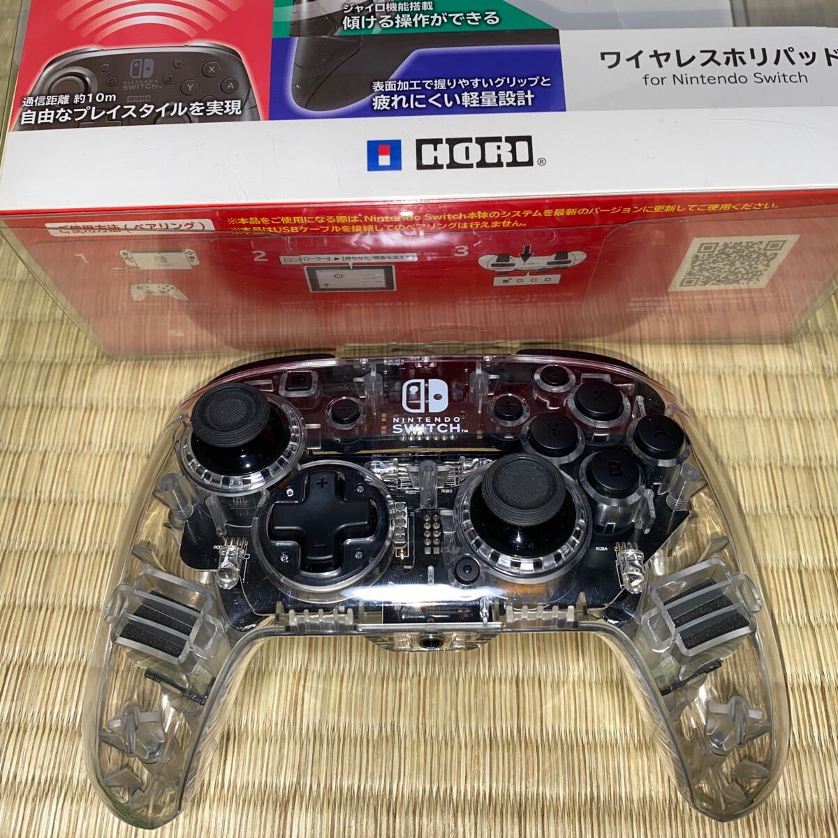 NSW-077 HORI ワイヤレスホリパッド Nintendo Switch スケルトン拍卖