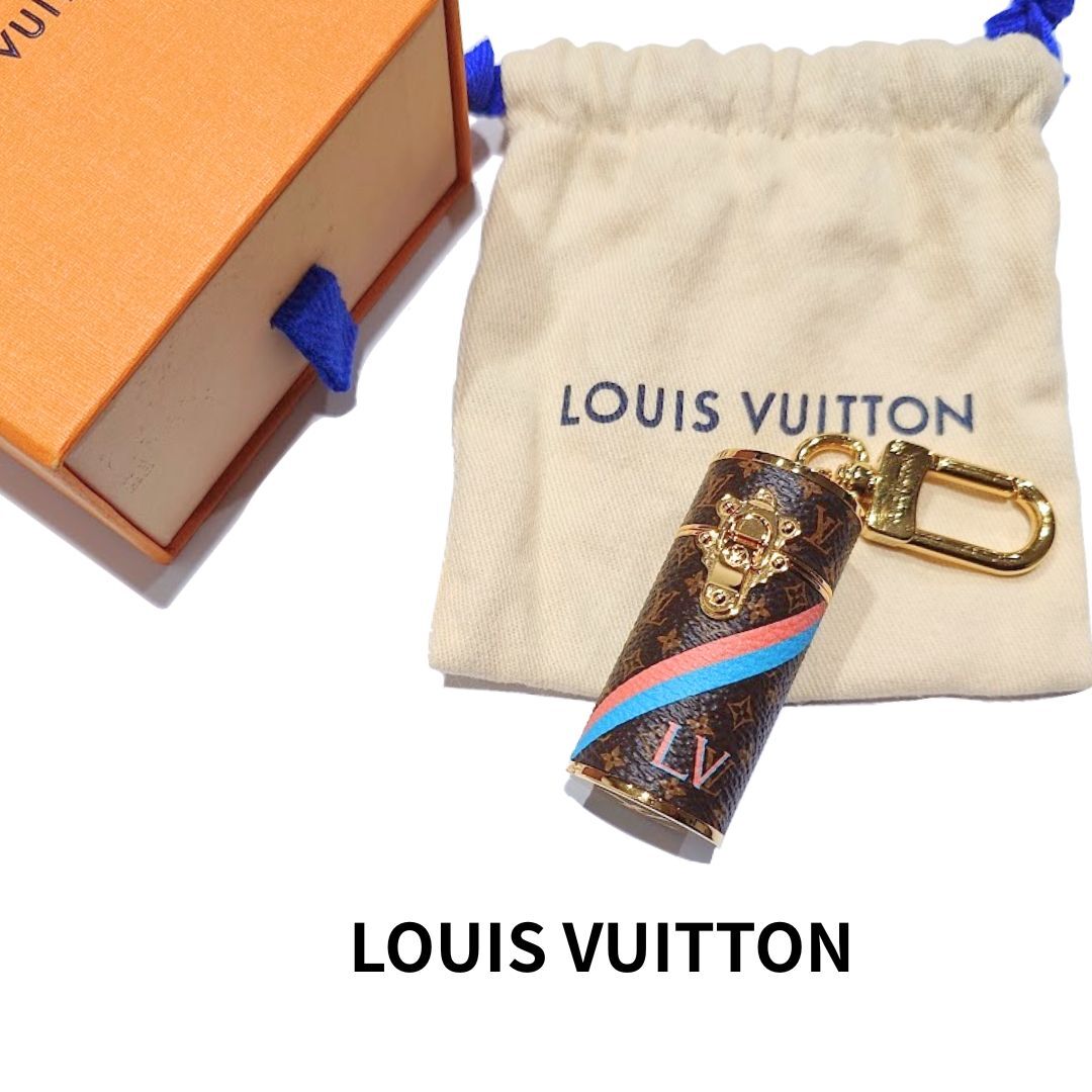 【希少】鑑定済 LOUIS VUITTON ルイ ヴィトン LV ビジューサック パフュームボックス チャーム キーホルダー M68468【送料無料】拍卖