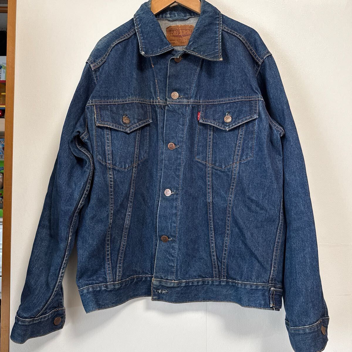 BIG JHON Gジャン デニムジャケット 40 古着 インディゴ ヴィンテージ拍卖
