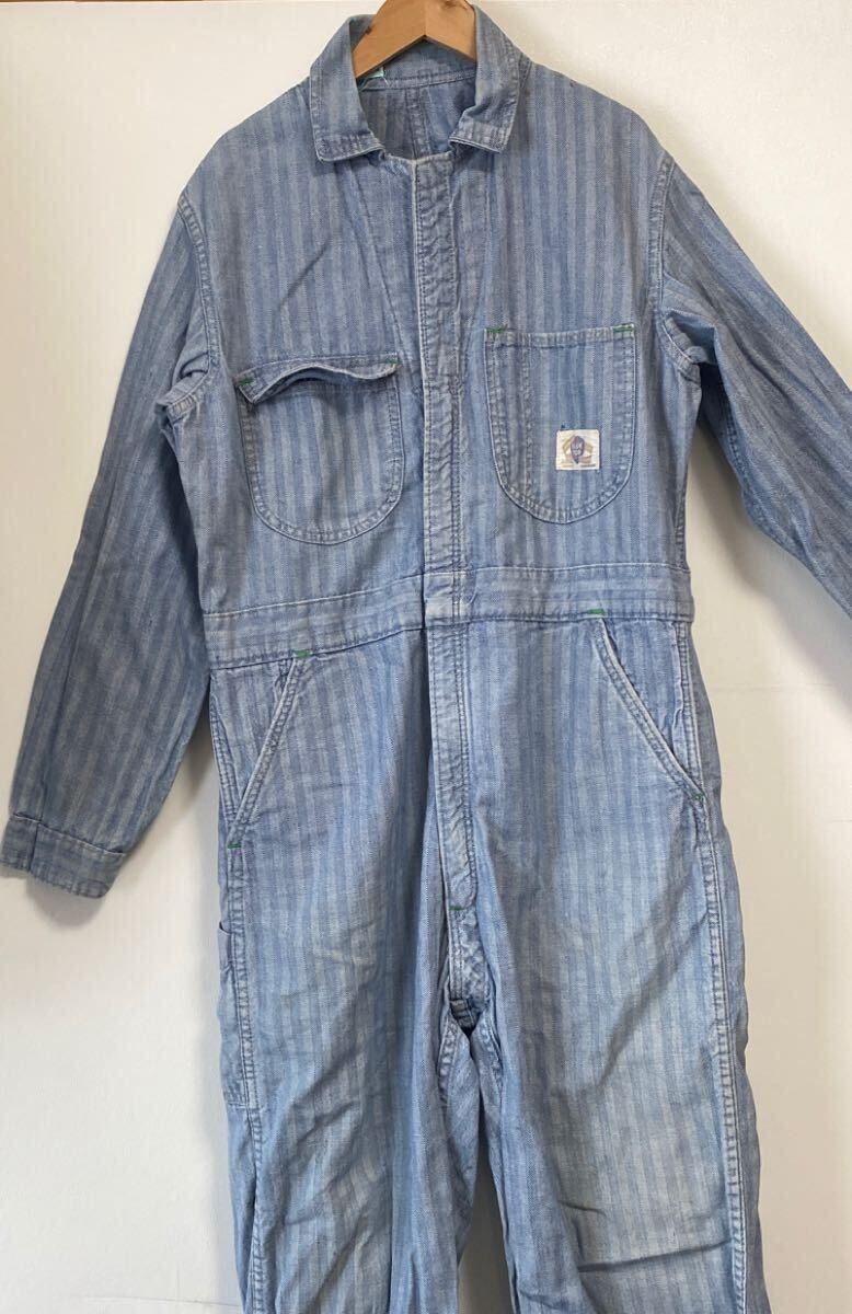 BLUE TOP つなぎ デニム ツナギ アメカジ ロンドンにて購入拍卖