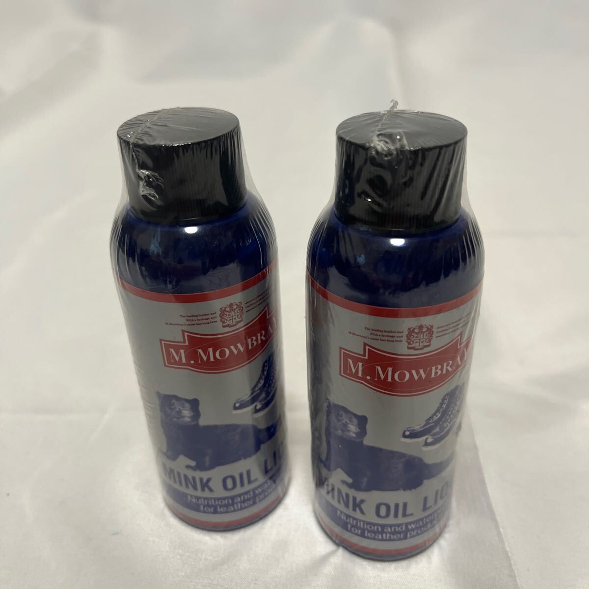 送料無料!未使用 モゥブレィ モウブレイ MOWBRAY ミンクオイルリキッド 100ml 2本セット拍卖
