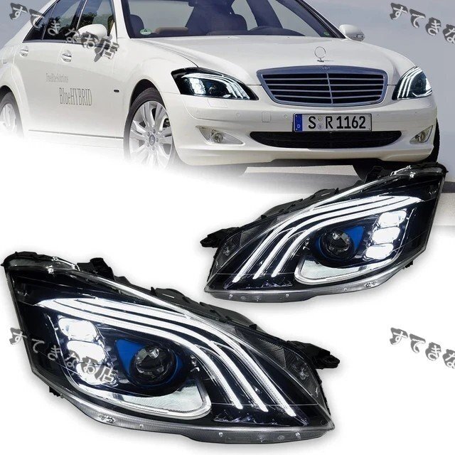 ベンツ w221ヘッドライトプロジェクターレンズ 2006-2013 Sクラスヘッドランプ S350S400 S450 S500 LED拍卖