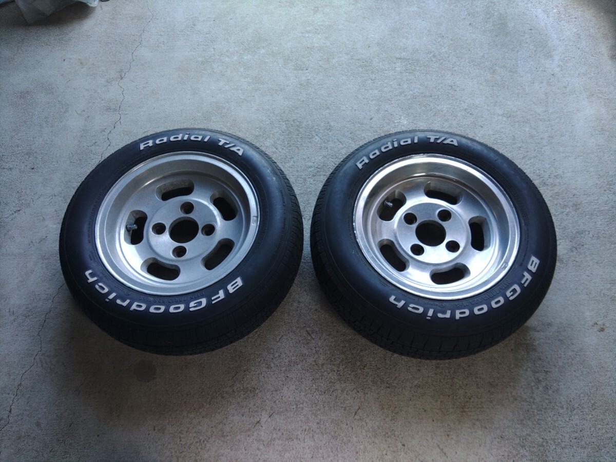 引き取り限定 BFグッドリッチ175/70/13 エンケイディッシュ6J+10 2本セット 中古 タイヤひび有り ホイールキズ汚れ等々有り 拍卖