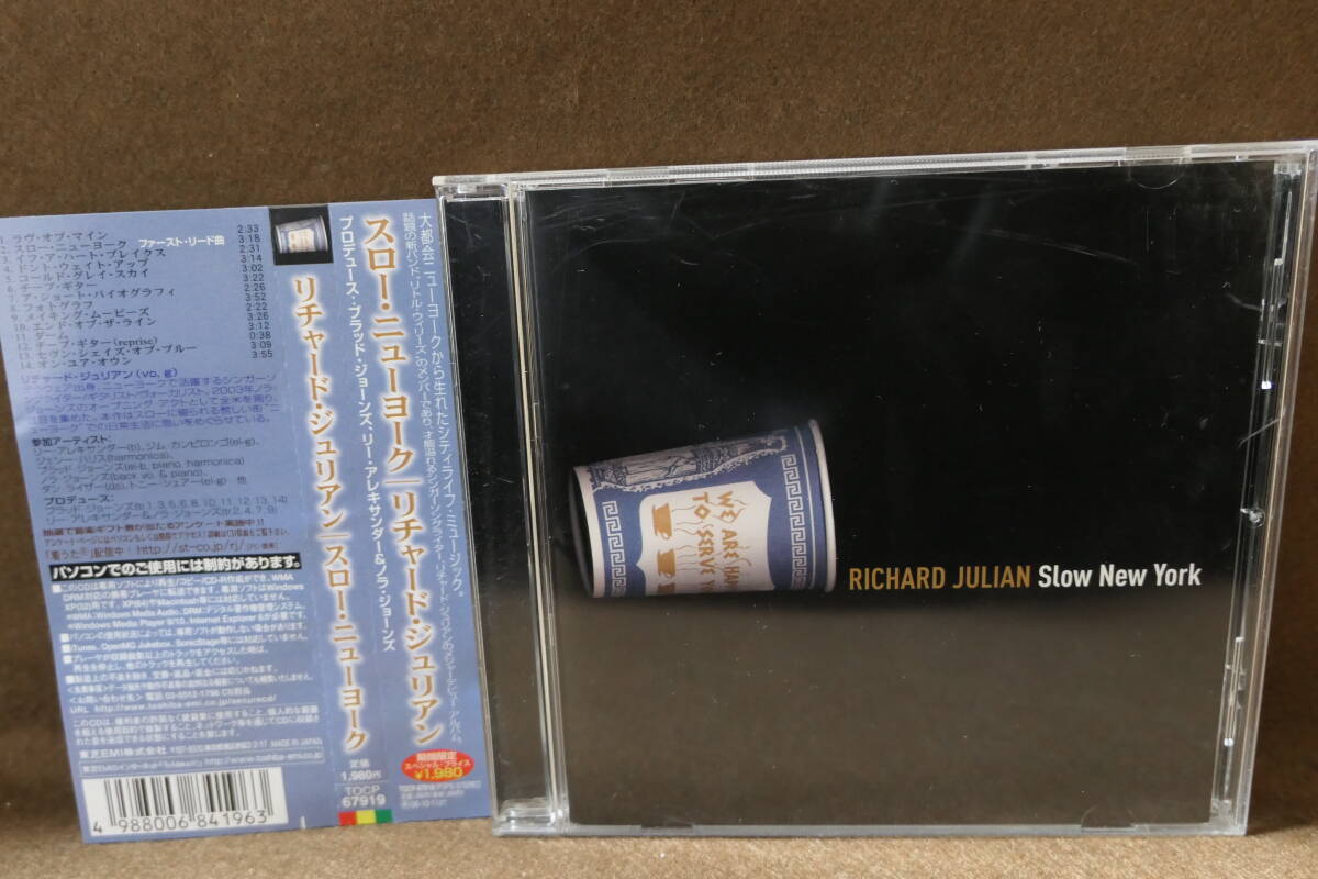 【中古CD】 RICHARD JULIAN リチャード・ジュリアン / SLOW NEW YORK / TOCP-67919 / 4988006841963拍卖