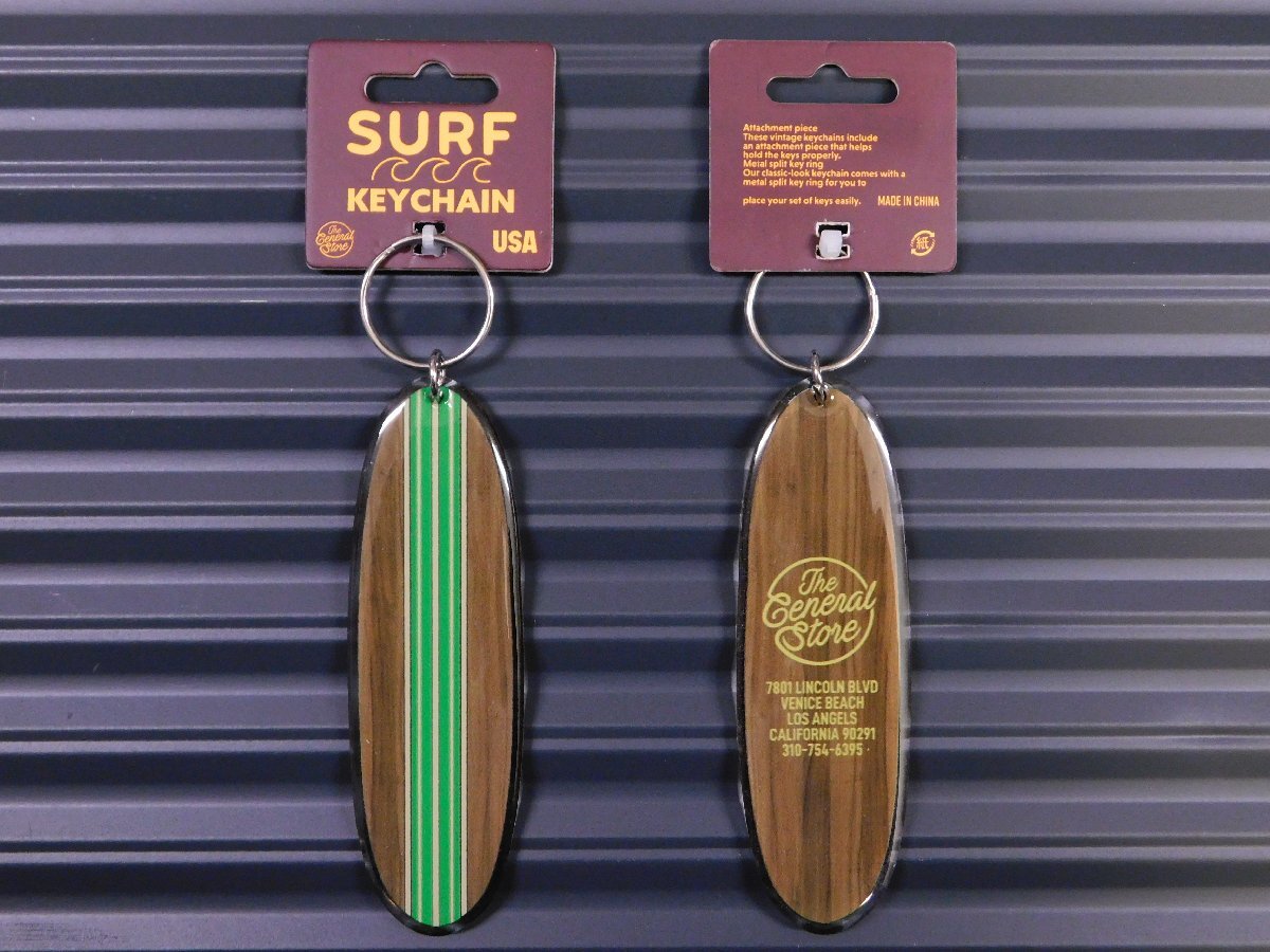 ◆送料\140◆【サーフキーチェーン】※《GREEN LINE / グリーン》 サーフボード アクリル キーホルダー拍卖