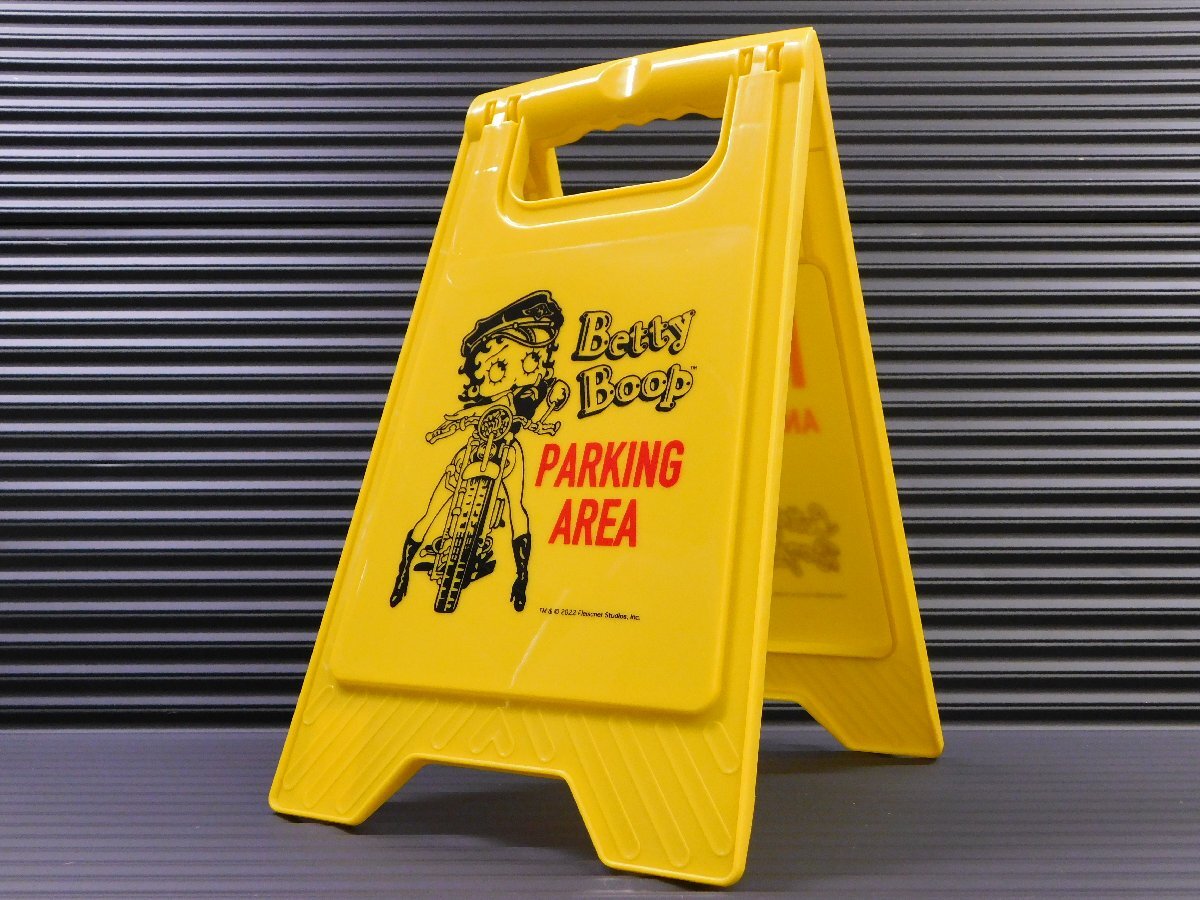 【Betty Boop・ベティちゃん】※《フロアサイン・リバーシブル》 PARKING 折りたたみ看板 アメリカン雑貨拍卖