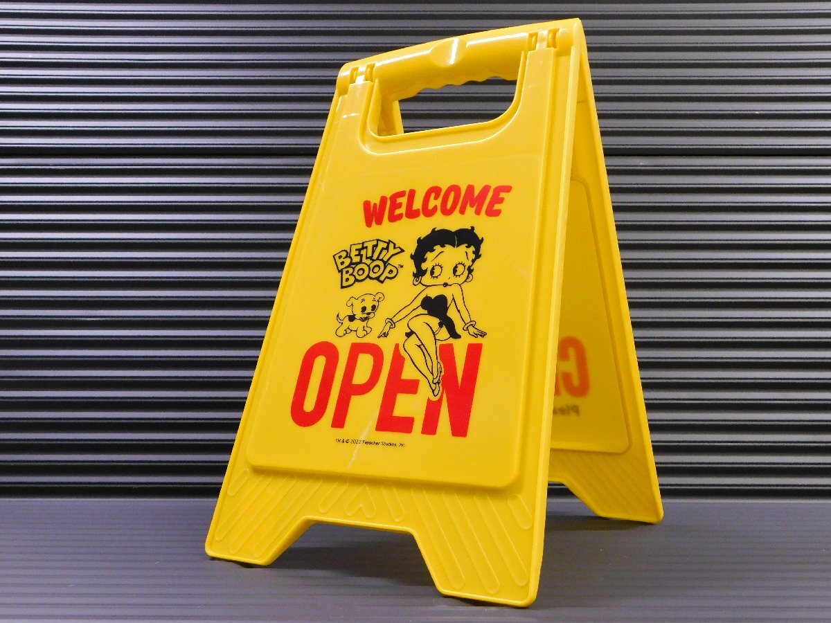 【Betty Boop・ベティちゃん】※《フロアサイン・リバーシブル》 折りたたみ看板 アメリカン雑貨拍卖