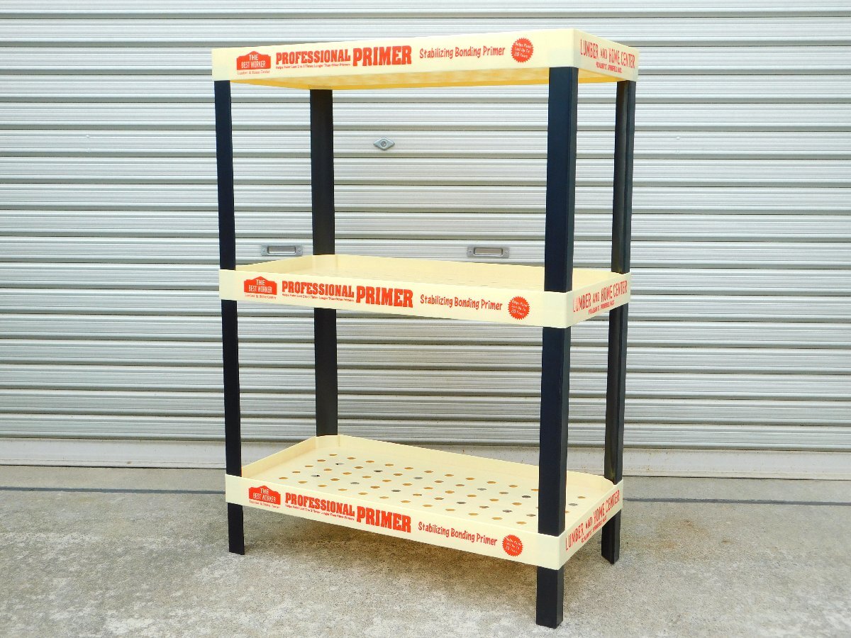 【THE BEST WORKER】※《ストアディスプレイ / アイボリー》 シェルフ ガレージ アメリカン雑貨拍卖