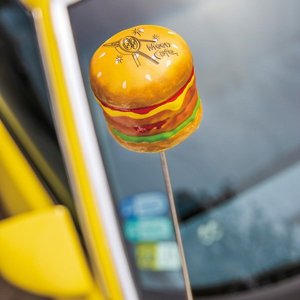 ◆送料\260◆【MOONEYES・ムーンアイズ】※《アンテナトッパー/MOON Cafe バーガー》 MG999 アンテナボール ハンバーガー拍卖