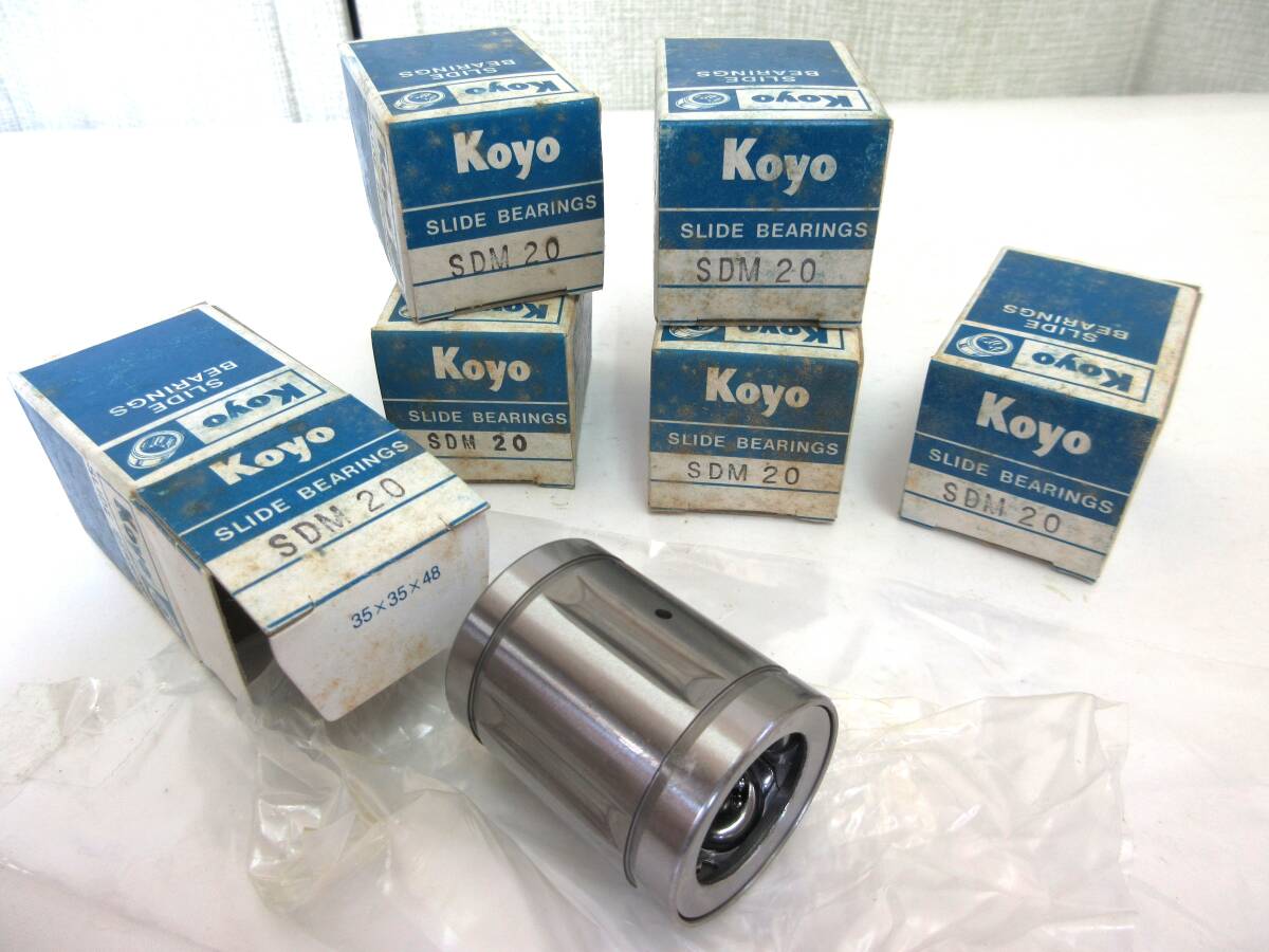 現品限り未使用品在庫処分 KOYOベアリング スライドベアリング SDM20UU 6個組拍卖