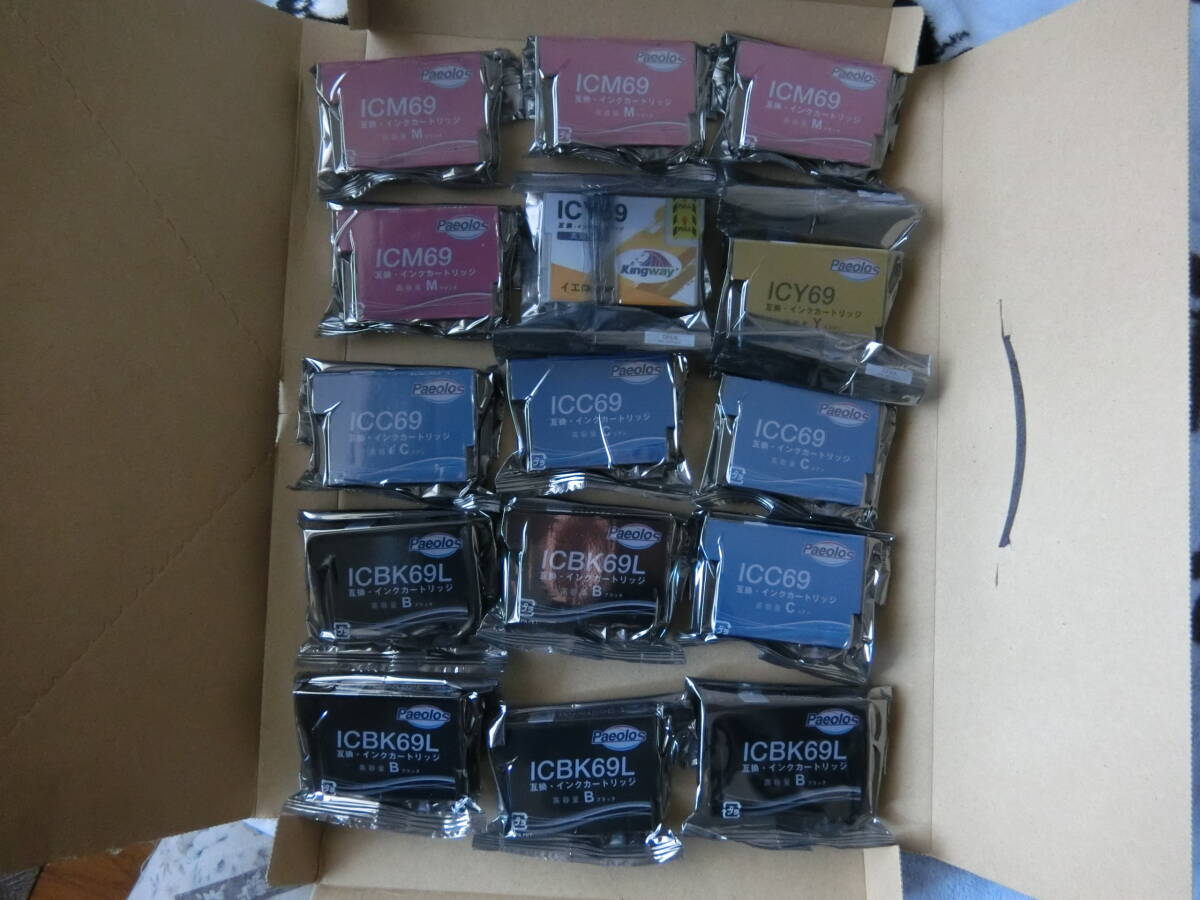 ☆EPSON☆ エプソン プリンター互換性インク 合計15個 (未開封品)拍卖