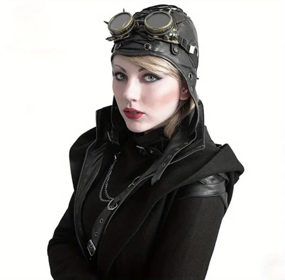 KC173781 ライダーキャップ 男女兼用 ゴーグル付き拍卖