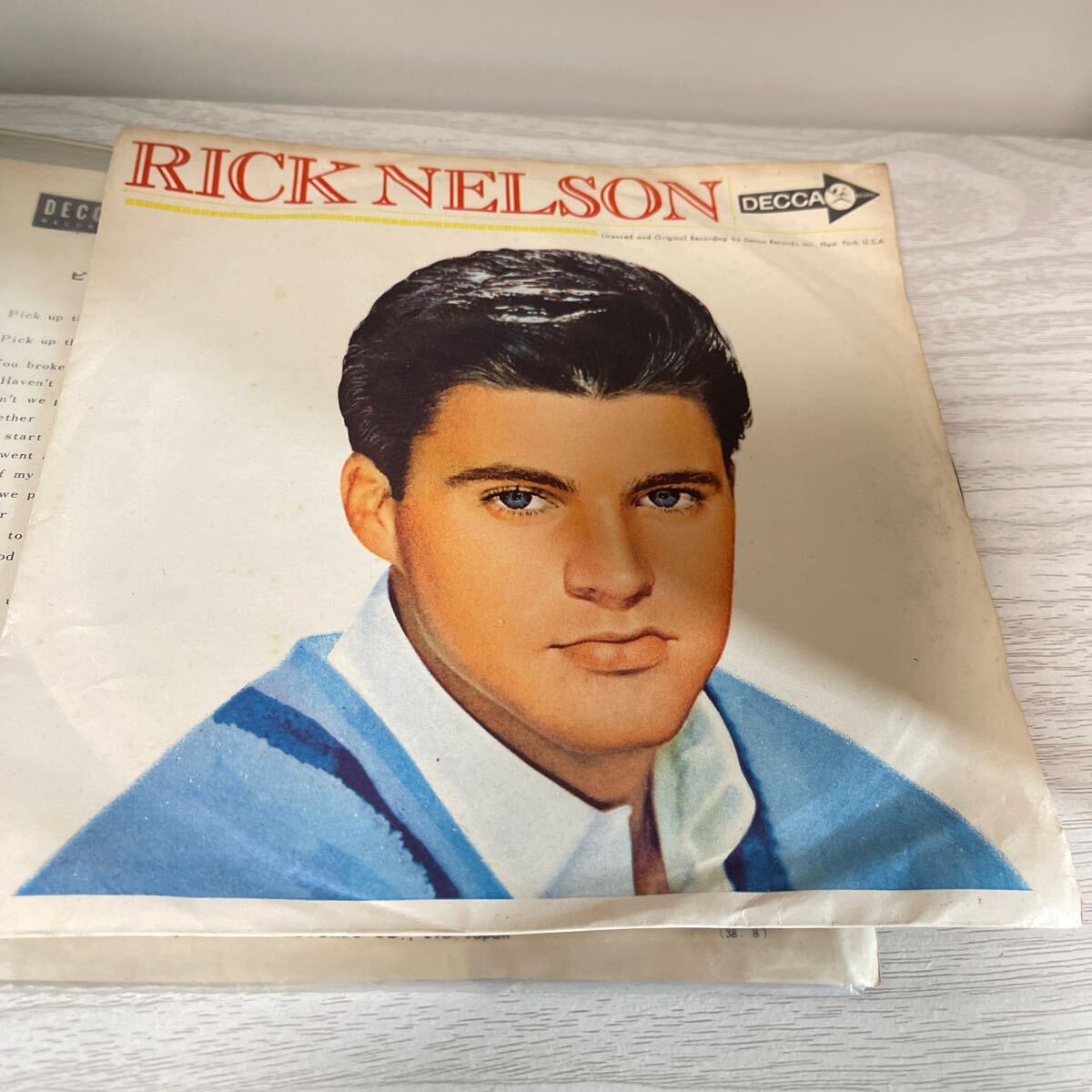 ● RICK NELSON DECCA リックネルソン ピック・アップザピーセス 君の云うように EP レコード 中古品 ●拍卖