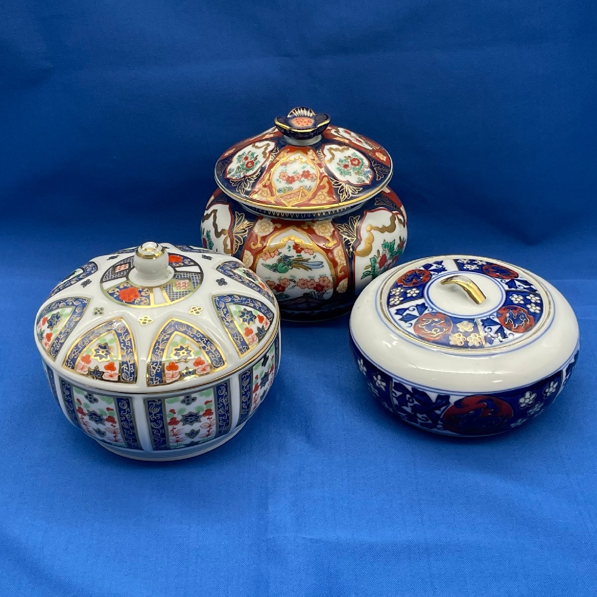 F2【16606P195】錦松梅 小鉢 まとめ売り 西峰 有田秀峰 他 陶器 和食器 容器 蓋付 和柄 レトロ コレクション ※現状お渡し拍卖