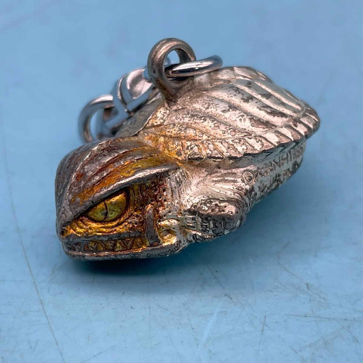 【17118Q038】キーホルダー ガメラ レトロ ヴィンテージ 現状品 特撮 メタル 金属製 シルバーカラー 銀色 亀 カメ キャラクター 変色有拍卖