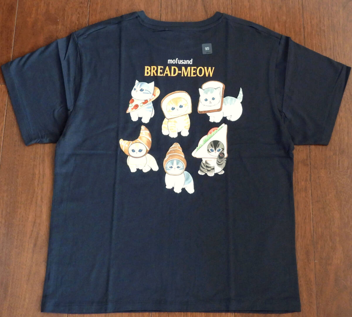 UNIQLO ユニクロ GIRLS mofusand UT モフサンド パンにゃん 半袖 160cm ダークグレー【新品未使用】拍卖