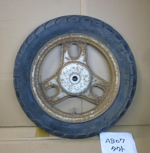 希少 AB07 タクト Rホイールタイヤ (検 2.75-10 honda ホンダ tact rear リア 後輪 旧車 スクーター 原付拍卖
