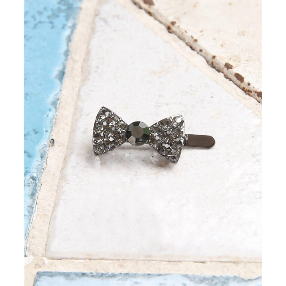 ☆ チャコールグレー ☆ フリー ☆ ロランヘアピン(2color) ヘアピン リボン キッズ 髪飾り 磁石 マグネット 子供 子ども こども 女の子拍卖