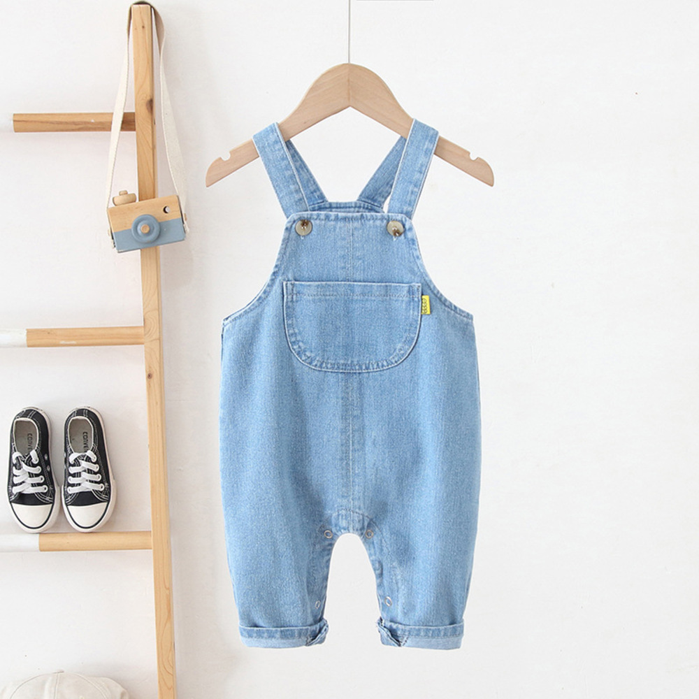 ☆ ブルー ☆ 80サイズ ☆ キッズサロペット yksp8220103 キッズ サロペット コットン ベビー オーバーオール パンツ オールインワン拍卖