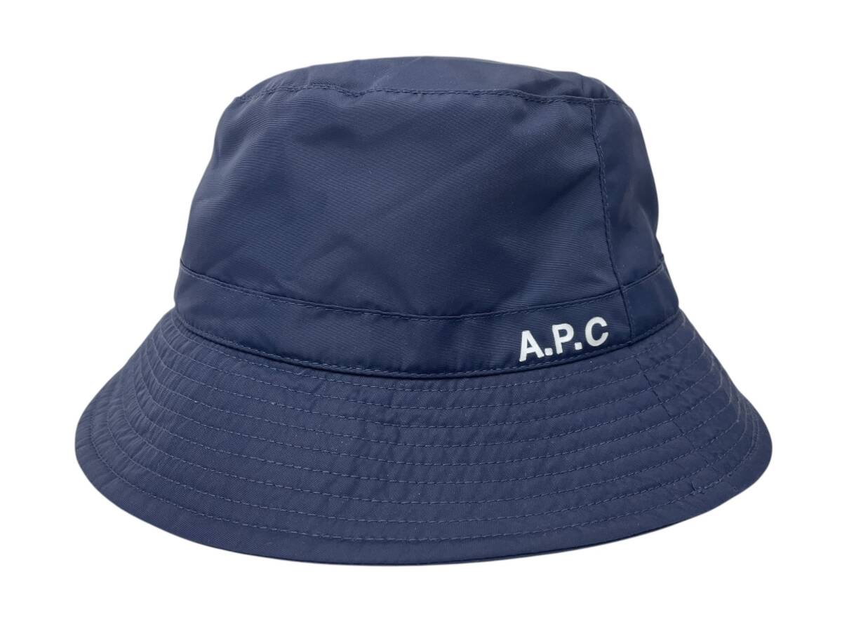 A.P.C. (アーペーセー) バケットハット ナイロン Bob Mark Hat PAAES M24096 IAJ ネイビー(TN) メンズ/045拍卖