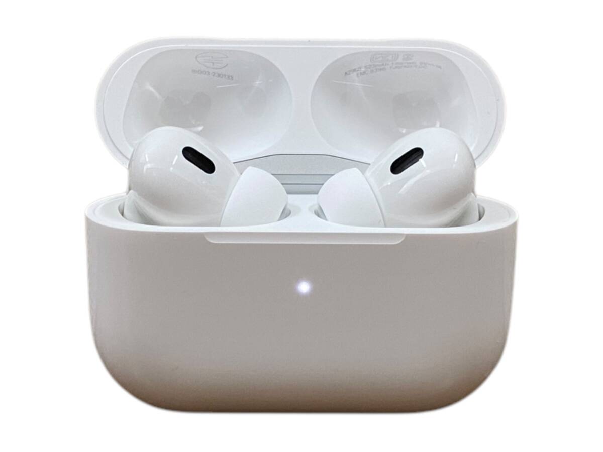 Apple (アップル) AirPods Pro (2nd generation) エアポッズプロ 第2世代 ワイヤレスイヤホン 充電ケースUSB-C MTJV3J/A ホワイト 家電/078拍卖
