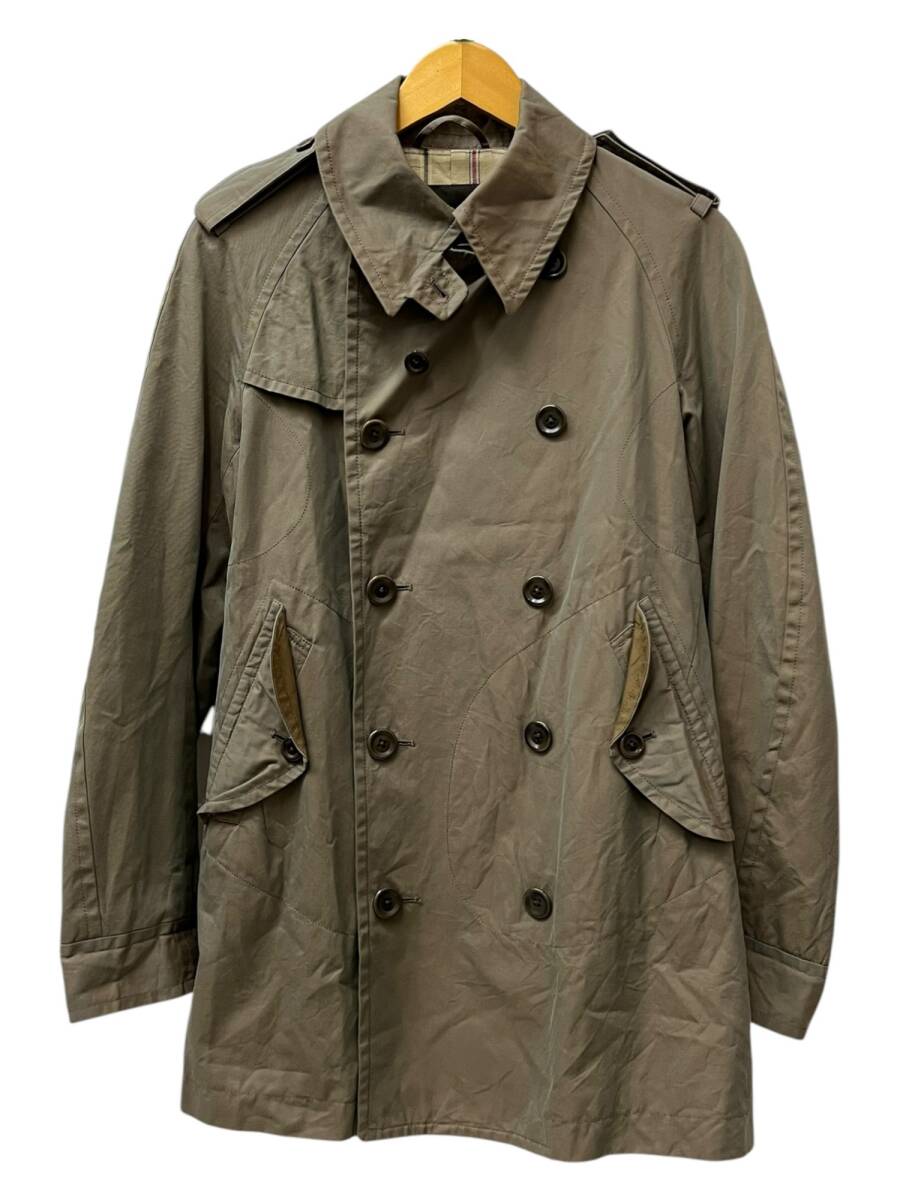 Edition (エディション) トレンチコート 裏チェック スプリングコート 46 カーキ メンズ/025拍卖