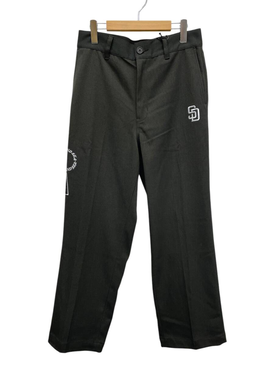 WIND AND SEA (ウィンダンシー)×MLB サンディエゴパドレス スラックス ワークパンツ WDS-C-MLBP-23-AP-Q2-04 M ブラック メンズ/045拍卖
