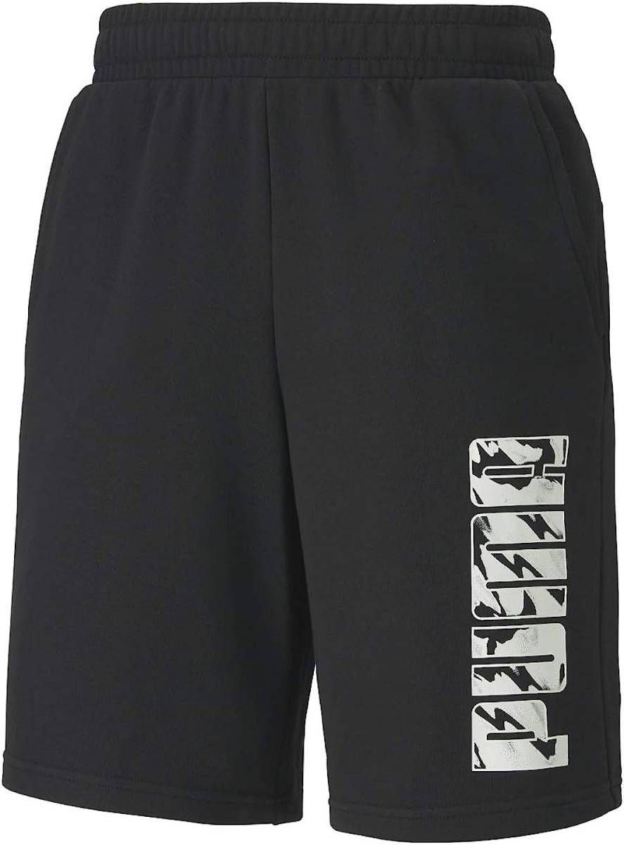 【KCM】Z-puma-434-M★展示品【PUMA/プーマ】メンズ スウェット ハーフパンツ KA10インチショーツ 582692-01 ブラック サイズ M拍卖