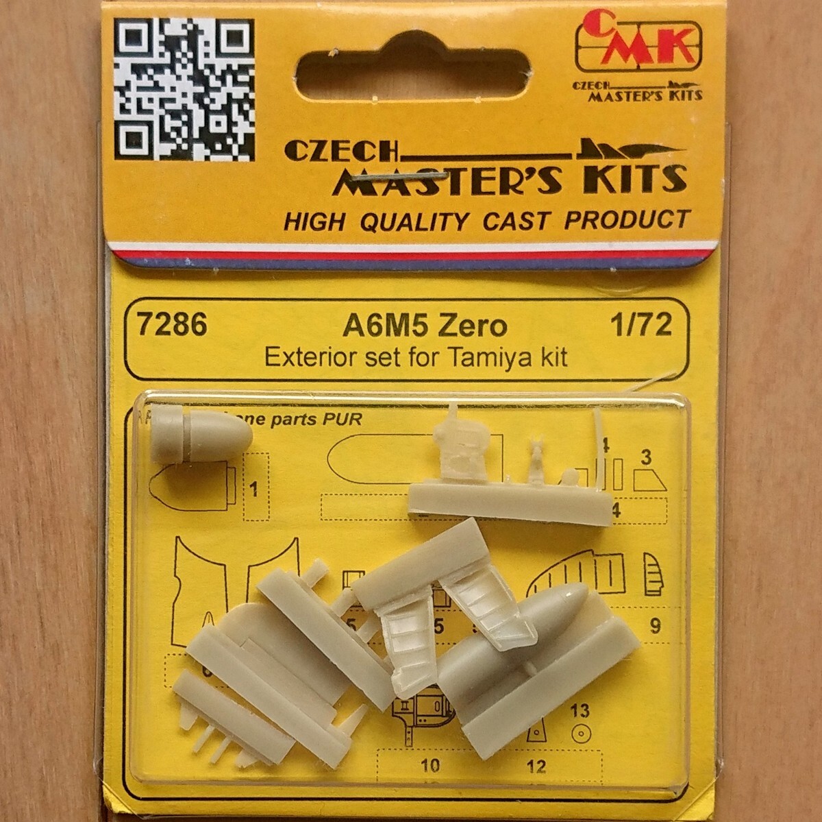 【未組立、開封済み】CMK No.7286 1/72 A6M5 Zero 零式艦上戦闘機 五二型 Exterior set for TAMIYA 外装ディテールセット タミヤ用 ②拍卖