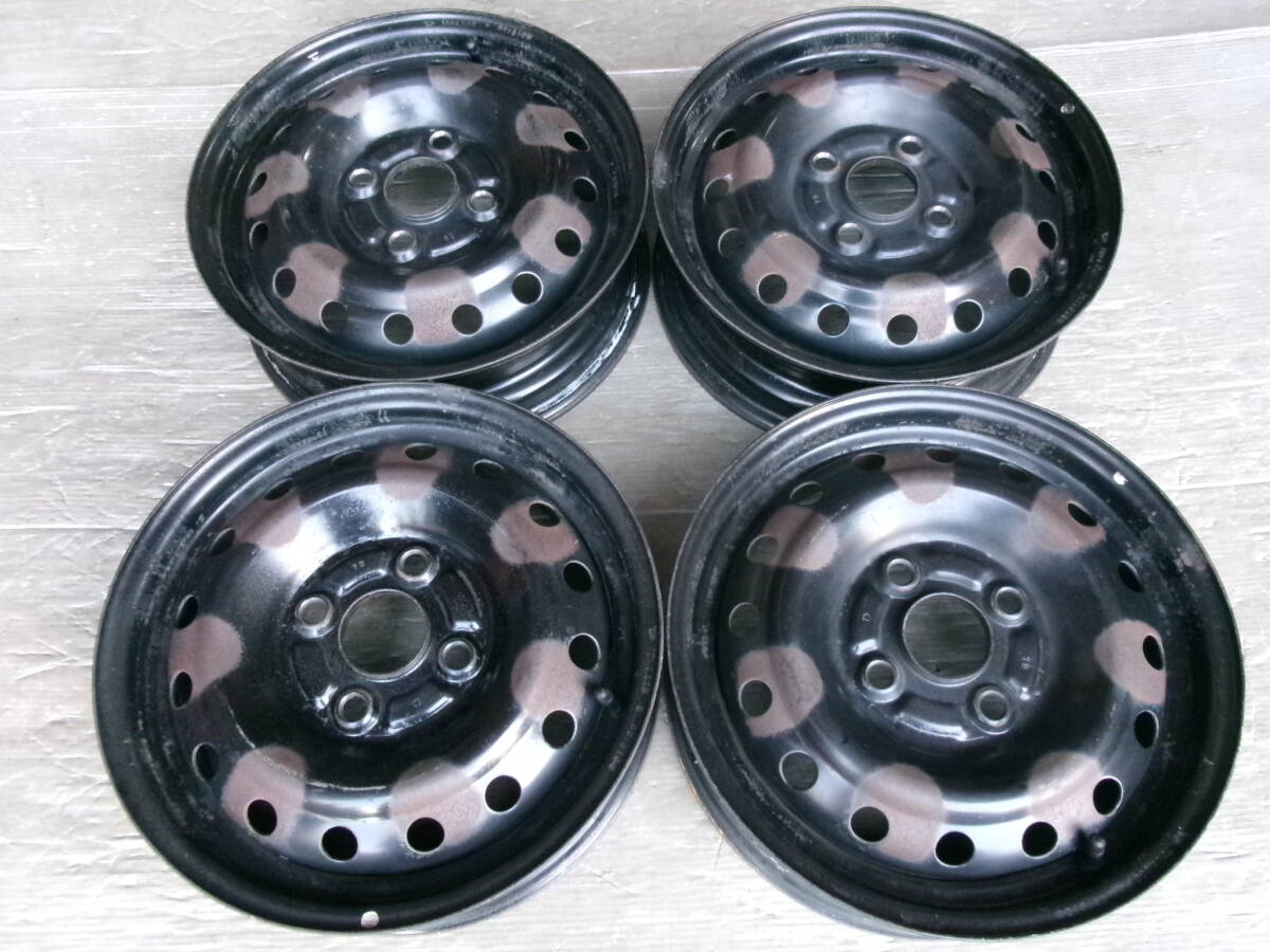 【ダイハツ】タント ミラ ムーヴ エッセ 純正スチールホイール 13x4J 4-100 +40 ハブ54☆4本セット 50409-10 検)ムーブ拍卖