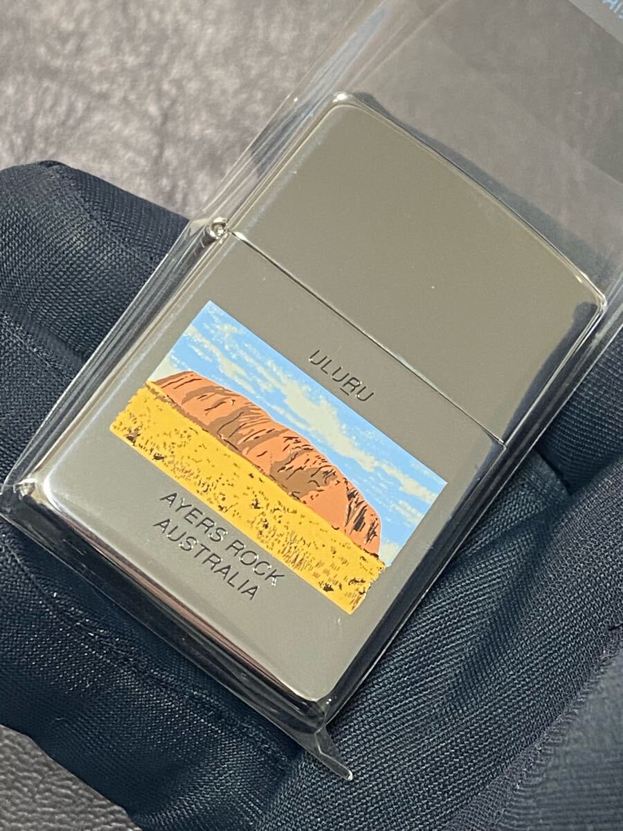 zippo AYERS ROCK AUSTRALIA 前面加工 希少モデル ヴィンテージ 1995年製 エアーズロック オーストラリア シルバーインナー 1995年製 拍卖