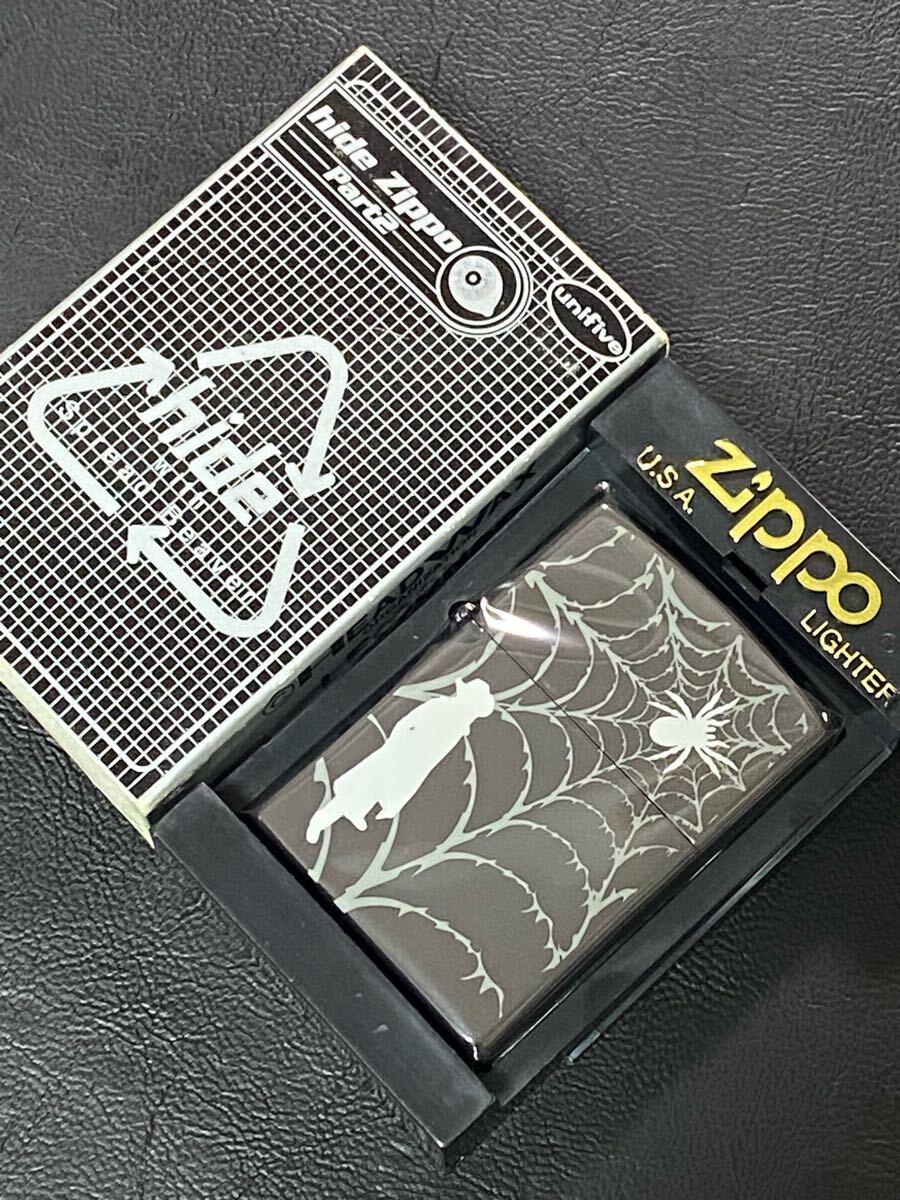 zippo hide with Spread Boaver XJAPAN ヒデ 3面加工 ヴィンテージ 2002年製 シルバーインナー 2002年製 専用プラケース 保証書 拍卖