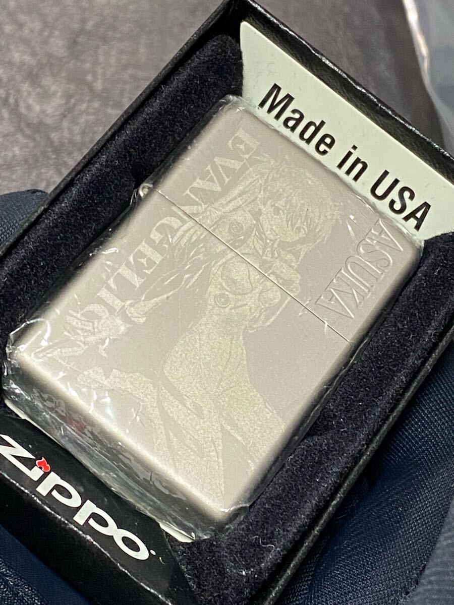 zippo エヴァンゲリオン アスカ ラングレー 限定品 3面加工 希少モデル 2012年製 シリアルナンバー NO.4581 ケース 保証書付き 拍卖