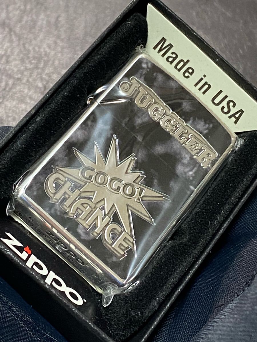 zippo ジャグラー ブラック マーブル 特殊加工 両面デザイン 希少モデル 2023年製 GO GO CHANCE JUGGLER ケース 保証書付き拍卖