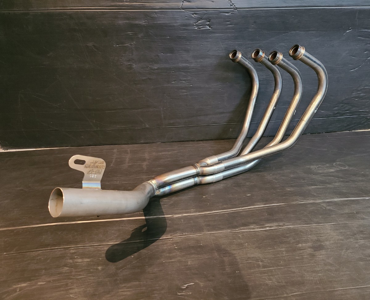 RED STAGE製 XJR400 4HM 専用設計 猪武者ブレット管 無地 無垢 (第二章)外伝 イノブレ マフラー ショート管拍卖