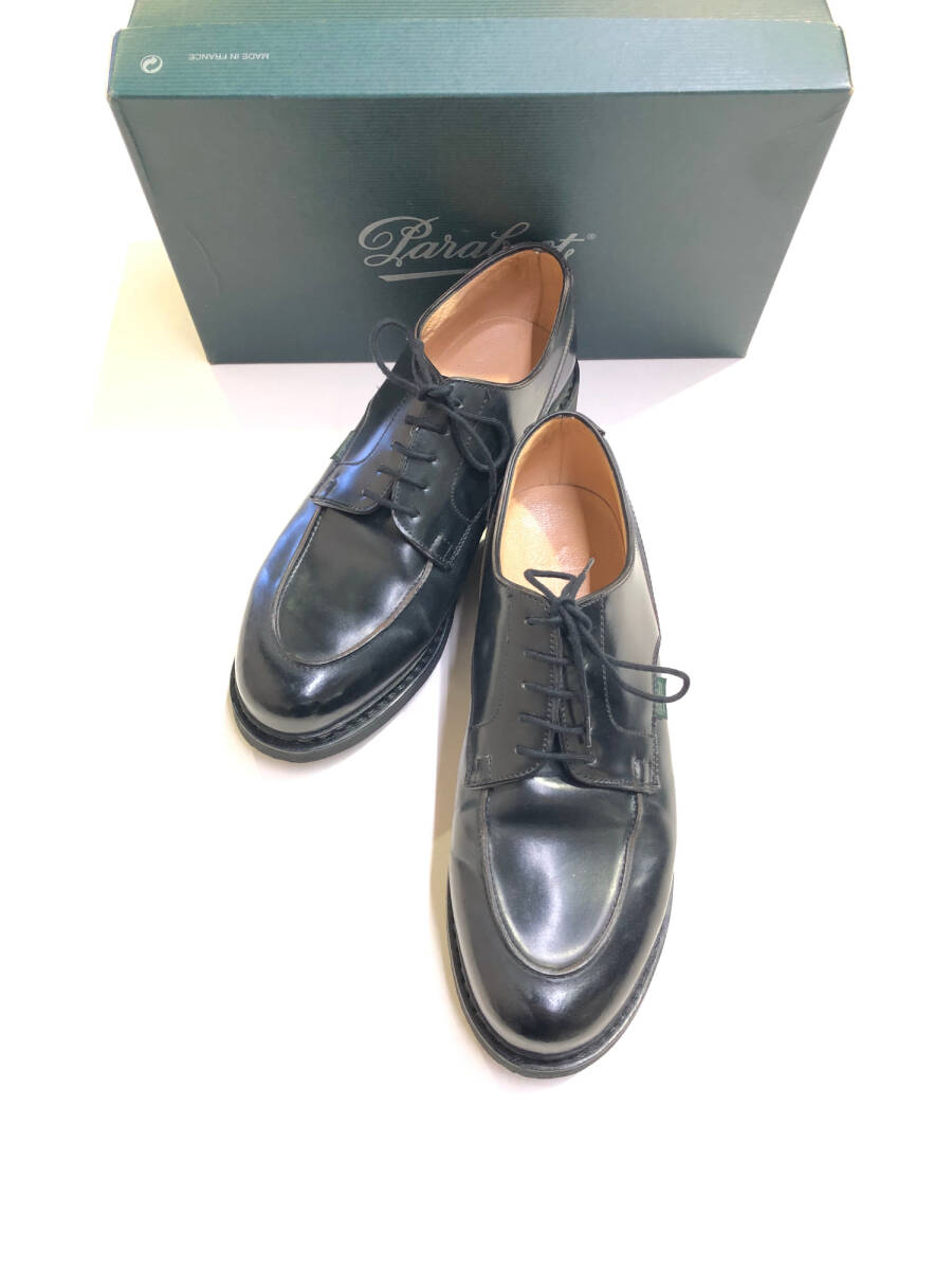 PARABOOT パラブーツ 146112 CHAMBORD CORDOVAN NOIR シャンボード コードバン レザーシューズ サイズ9(27.5cm程度) ブラック拍卖